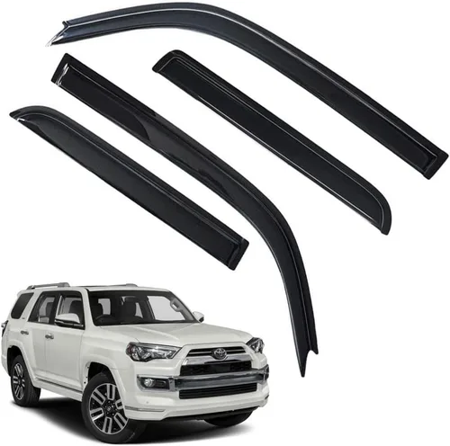 Vista 7 de Protectores de lluvia para Mazda 3 Hatchback 2010-2013, deflectores de ventana lateral con cinta adhesiva para Mazda 3 Hatchback, viseras de ventana