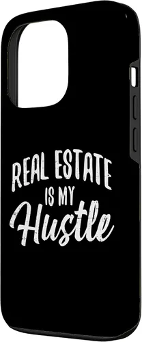 Vista 2 de Funda de regalo para iPhone 13 Pro Real Estate Is My Hustle Funny Agent Realtor Broker