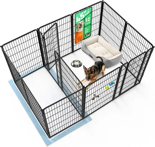 Vista 20 de FXW Homeplus Unleashed Corralito para Perros de Interior - Juego Sin Estrés y Seguro, Resistente de 24 Pulgadas 2 Paneles Corralito para Cachorros