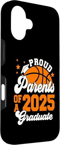 Vista 3 de iPhone 16 Parents of a 2025 Graduate Senior Graduation Basketball Case