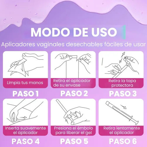 Vista 5 de Humectante Vaginal Hydro GYN De Larga Duración para la Sequedad y la Irritación Vaginal Ácido Hialurónico y Vitamina E Cuidado Femenino Libre