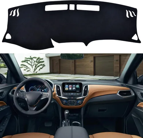 Vista 12 de SPEEDWOW Alfombrilla Cubierta Tapete para Tablero de Instrumentos Compatible con Chevrolet Silverado Avalanche Tahoe Suburban GMC Pickup Yukon Negro