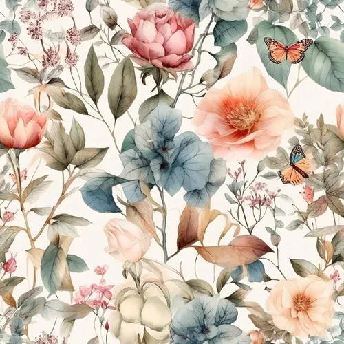 Vista 11 de Booming Peony - Papel tapiz floral de peonía para despegar y pegar - Papel tapiz autoadhesivo removible de hojas azul/blanco - Mural decorativo