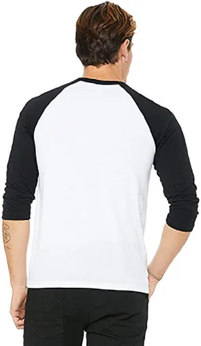 Vista 3 de Bella + Canvas - Camiseta de béisbol de manga 34 (3200Y)