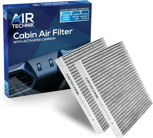 Vista 10 de AirTechnik CF11183 Filtro de aire de cabina con carbón activado Compatible con Dodge Durango 2011-2025, Jeep Grand Cherokee 2011-2021, Grand