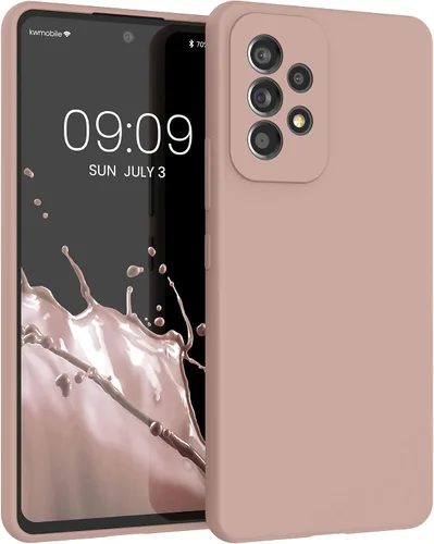 Vista 233 de kwmobile Funda Compatible con Samsung Galaxy A14 5G - Funda de teléfono de TPU y silicona con acabado suave - Verde Lima