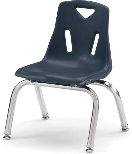 Vista 33 de Berries silla apilable con patas cromadas