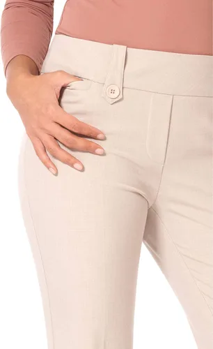 Vista 4 de Rekucci - Pantalón de vestir ligeramente acampanados, elásticos y de efecto adelgazante para mujer, Straight, 8