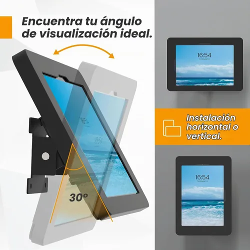 Vista 6 de Soporte de pared para tablet compatible con iPad 10.9", Pro 11", 1, 2, 3, 4, Air 4, 5, Air 11" (M2/M3/M4), iPad de 11" (A16) - BSW101BA