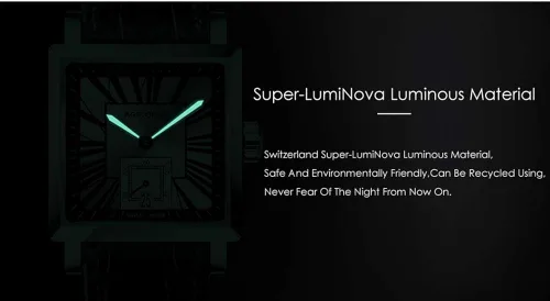 Vista 2 de AGELOCER Reloj de lujo analógico luminoso de acero inoxidable mecánico automático para hombre