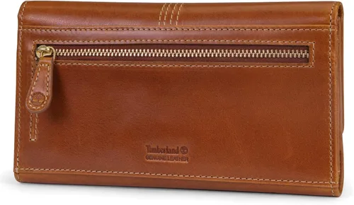 Vista 14 de Timberland - Cartera de piel con solapa RFID para mujer, Rojo, talla única