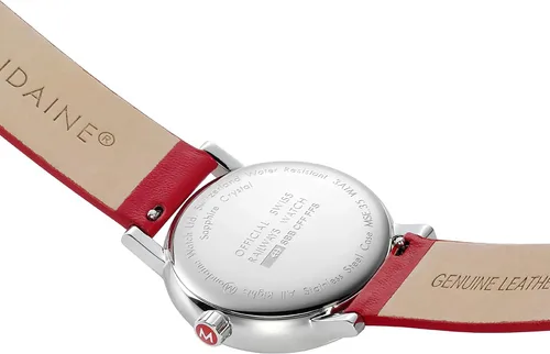 Vista 2 de Mondaine Unisex MSE.35110.LC SBB Reloj rojo de cuarzo suizo con pantalla analógica, Rojo