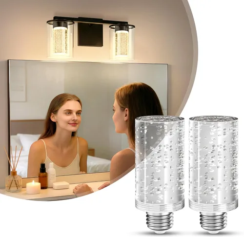 Vista 8 de Bombillas ámbar para dormir, A19 E26, luz cálida (2700K-1800K)