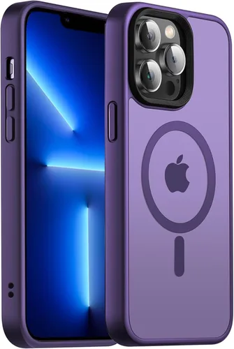 Vista 16 de Funda magnética fuerte para iPhone 13 Pro [protección de grado militar de 10 pies] compatible con MagSafe a prueba de golpes, funda delgada de 6.1