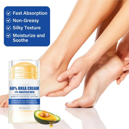 Vista 3 de 3 unidades de crema hidratante y antigrietas para pies, crema de urea de máxima fuerza para pies, loción de pies para talones, manos secas