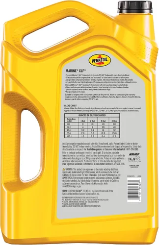 Vista 2 de Pennzoil Marine XLF Extended Life Formula Aceite de motor, 1 galón