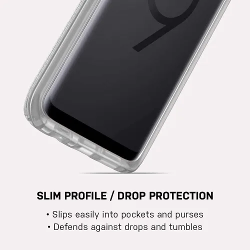 Vista 6 de OtterBox Symmetry Series - Funda delgada para Samsung Galaxy S9 Plus, embalaje no minorista, (transparente)