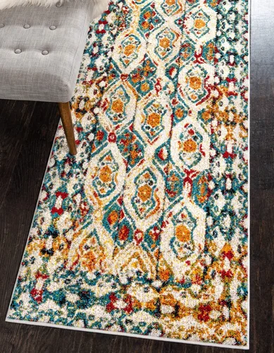 Vista 13 de Unique Loom - Alfombra estilo tradicional de Rosso Collection, Polipropileno, Gris Claro