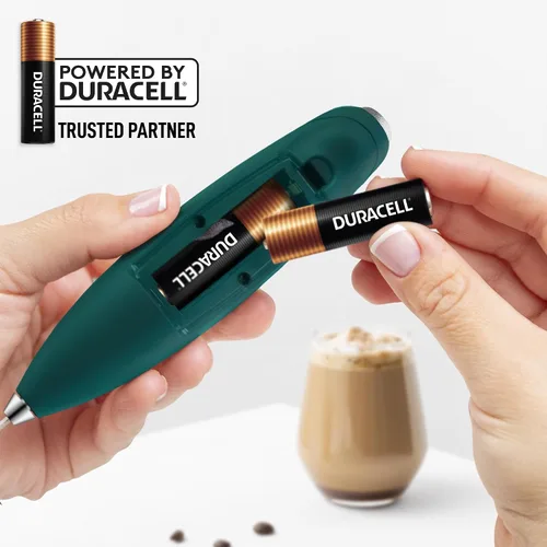 Vista 245 de Zulay Milk Boss Espumador de leche potente manual, hace espuma para latte, batidor para mezclar bebidas, café, miniespumador para capuchino, frappé