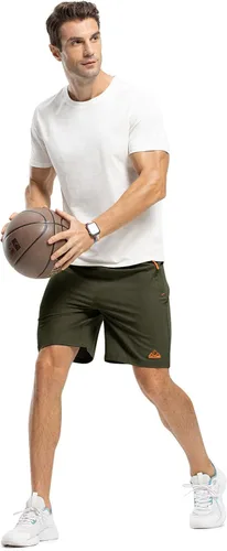 Vista 6 de TBMPOY Pantalones cortos de senderismo para hombre de 7 pulgadas, de secado rápido, atléticos, gimnasio, deportes al aire libre, entrenamiento