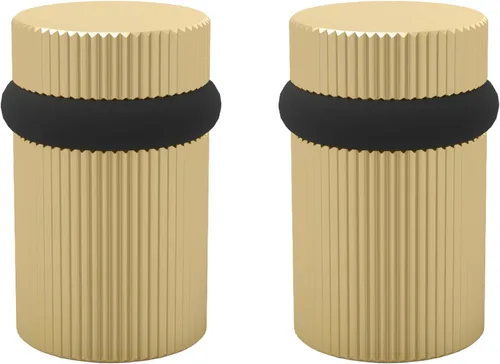 Vista 86 de Mega Handles Tope de Puerta de Piso, Tope Negro de Instalación Rápida Protector de Pared, Protectores de Pared contra Pomos de Puerta, Tope