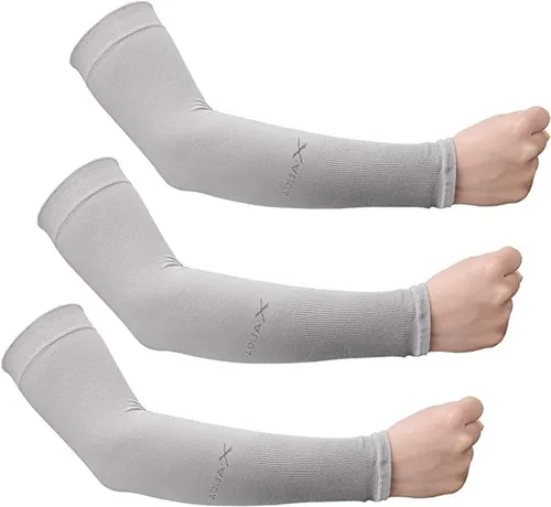 Vista 6 de Bacophy 3/6 pares de mangas refrescantes con protección UV para mujeres y hombres, cubierta de brazo UPF 50