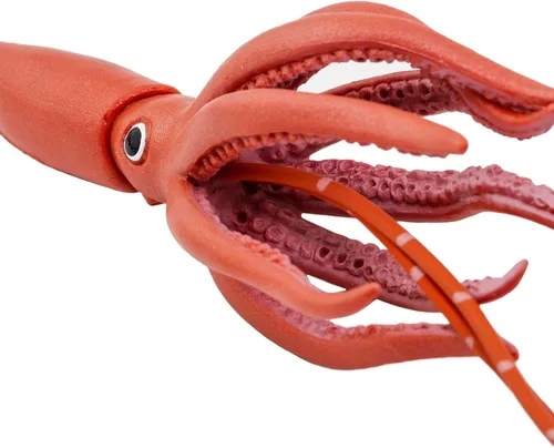 Vista 7 de Safari Ltd. Figura de calamar gigante – Figura realista de criatura marina de 9.5 pulgadas – Juguete educativo para niños, niñas y niños a partir