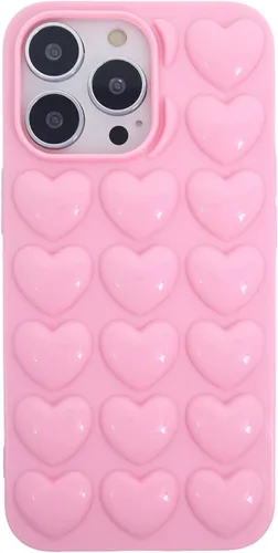 Vista 26 de Funda para iPhone 11 para mujer, funda de gel Kawaii 3D Pop Bubble Heart Kawaii, linda funda para iPhone 11 de 6.1 pulgadas, color negro