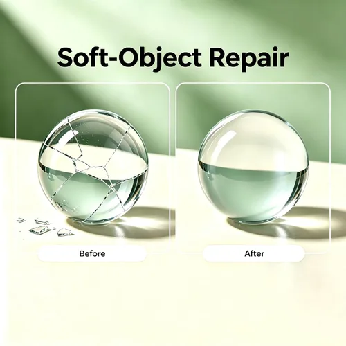 Vista 7 de Pegamento esponjoso, adhesivo de silicona transparente para juguetes suaves