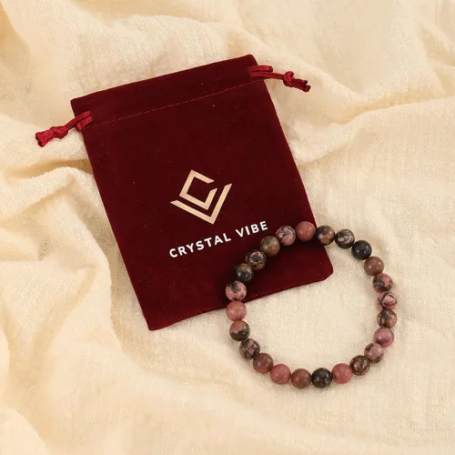 Vista 151 de Crystal Vibe Pulseras de cuentas de 0.315 in para mujeres y hombres, pulseras de cristal con piedras preciosas naturales, tamaño elástico ajustable