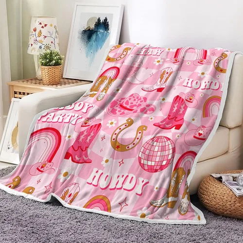 Vista 13 de Manta retro de los años 70 con diseño de hongos florales de mediados de siglo, manta de franela suave, ligera, regalos de felpa para mujeres