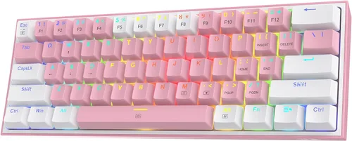 Vista 14 de Redragon K617 HE Teclado Gaming de Activación Rápida, 60% 61 Teclas Teclado Mecánico Cableado con Activación Hiper-Rápida, Interruptor Magnético