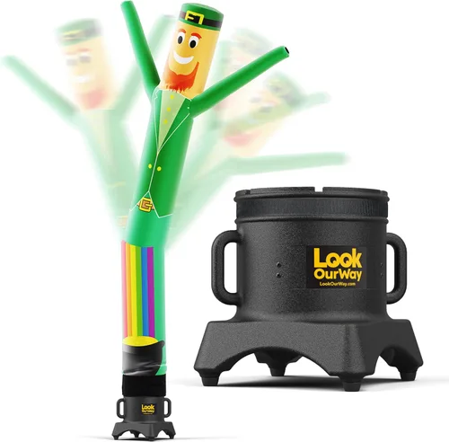 Vista 29 de LookOurWay Juego inflable de tubo para hombre de Halloween Air Dancers Inflable de monstruo loco de 20 pies con soplador de 12 pulgadas Monster