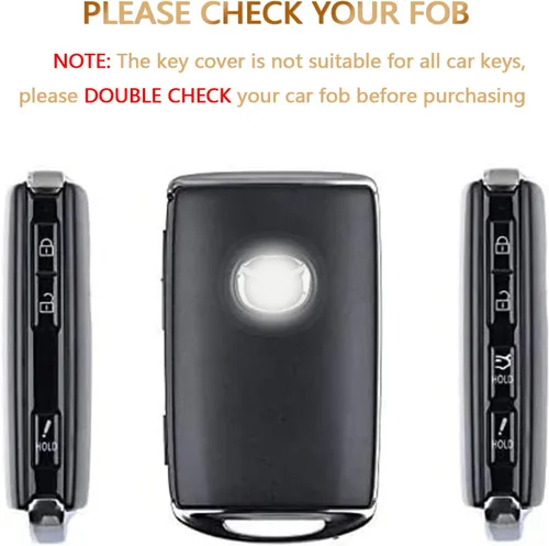 Vista 2 de OFFCURVE Funda para llavero de coche compatible con Mazda B, Oro Negro+llavero