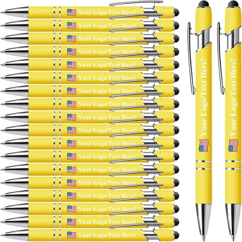 Vista 39 de Bolígrafos personalizados con lápiz capacitivo, bolígrafos personalizados impresos con tu logotipo o mensaje, ideales para regalos, promociones