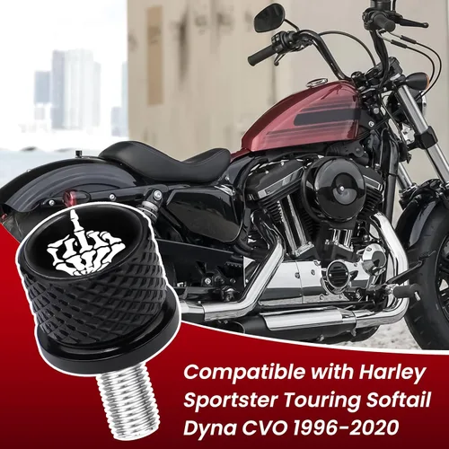 Vista 2 de GUAIMI Kit de tuercas de tornillo para asiento de guardabarros, rosca de 1/4"-20 compatible con Harley Sportster Touring Softail Dyna CVO Electra