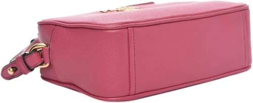 Vista 3 de Prada Vitello Phenix cuero Peonia rosa hombro cámara bolsa 1BH103