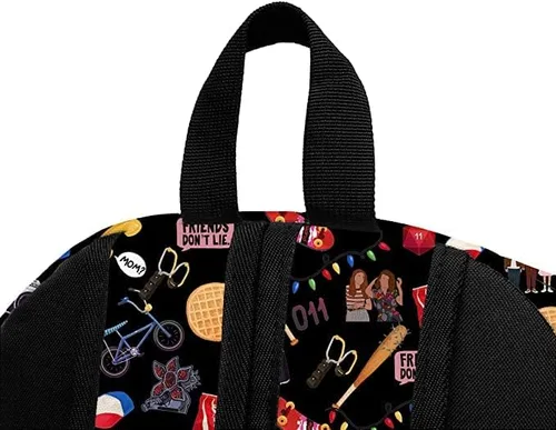 Vista 5 de RWWSSK Friends - Mochila para hombres de 17 pulgadas, bolsa de libros de gran capacidad, para adultos, viajes, senderismo, camping, mochila