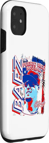 Vista 3 de Funda para iPhone 11 Javier Baez International Baseball Puerto Rico MLBPA