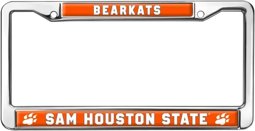 Vista 181 de Texas A&M University - Texarkana Mascot - Marco de metal estándar para placa de matrícula de tamaño completo