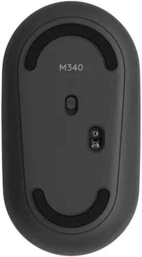 Vista 5 de Logitech Mouse inalámbrico M340 con impresiones de edición limitada, receptor USB y clics silenciosos, mouse inalámbrico portátil para laptop, PC