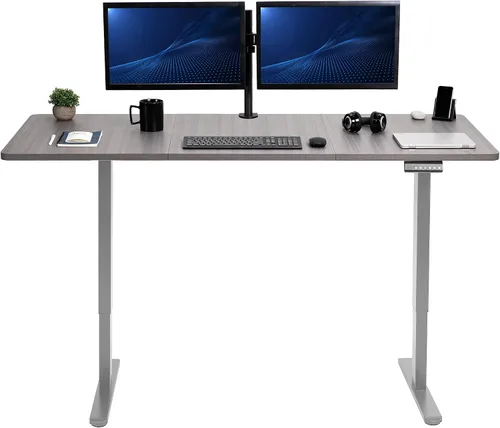 Vista 10 de VIVO DESK-KIT-E2B1B - Escritorio eléctrico de pie con motor doble, ajuste de altura de memoria, serie E2B, marco negro superior negro, DESK-KIT-E2B1B