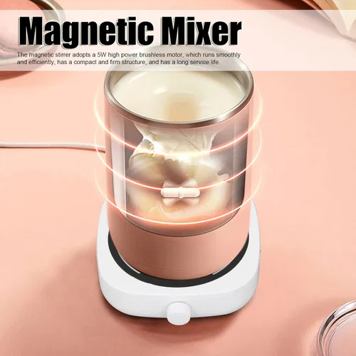 Vista 3 de Agitador magnético 600-4000RPM Mini placa magnética con capacidad de 33.8 fl oz para química, laboratorio, iniciador de levadura, bebidas y bricolaje