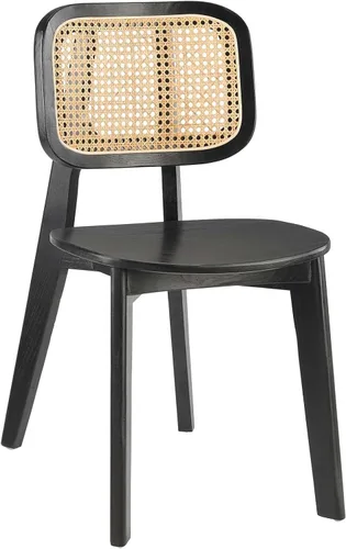 Vista 11 de Modway EEI-4645-GRY Habitat - Silla auxiliar de comedor de madera, color gris