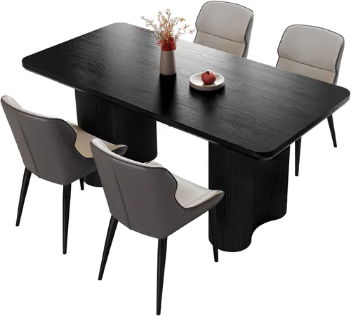 Vista 9 de Juego de mesa de comedor de 5 piezas para 4, mesa de 62.99