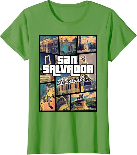 Vista 4 de Camiseta Orgullosa de San Salvador Capital El Salvador