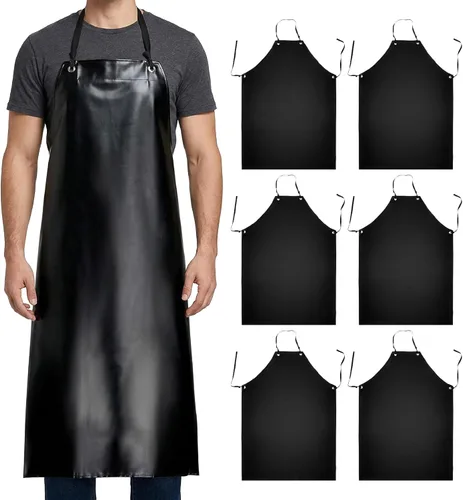 Vista 11 de Xpose Safety Heavy Duty Vinyl Waterproof Aprons, White - For Home, Industrial and Commercial Use - Chemical Resistant