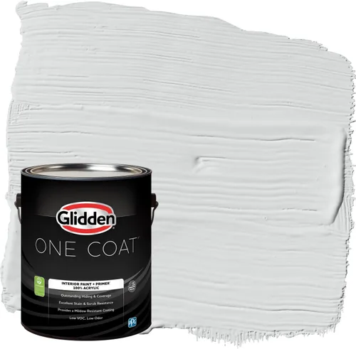 Vista 14 de Glidden Pintura Interior + Imprimación: Gris/Plata Antigua, Una Capa, Satinado, 1 Galón