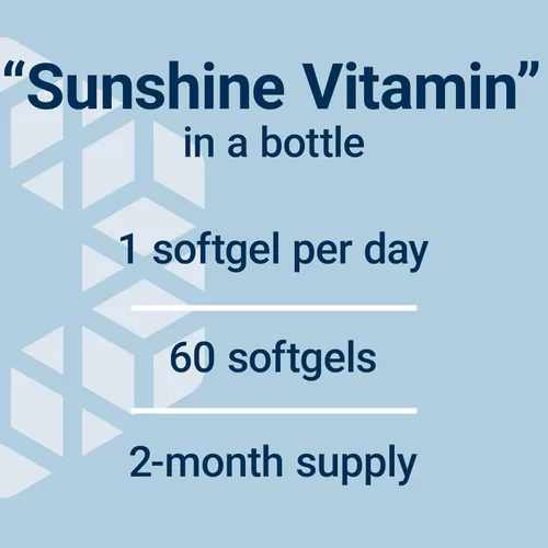 Vista 5 de Life Extension Vitamina D3 125 mcg (5000 UI), salud ósea, rendimiento cerebral, apoyo del sistema inmunológico, sin gluten, sin OMG, una vez al día