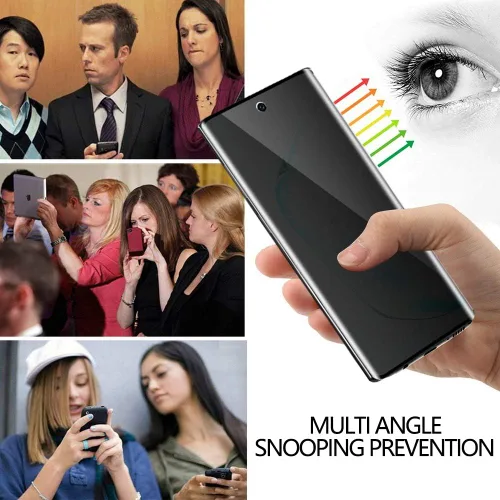 Vista 6 de Fotbor Paquete de 2 protectores de pantalla de vidrio templado para Samsung Galaxy Note 10 Plus, dureza 9H, antiarañazos, cobertura completa